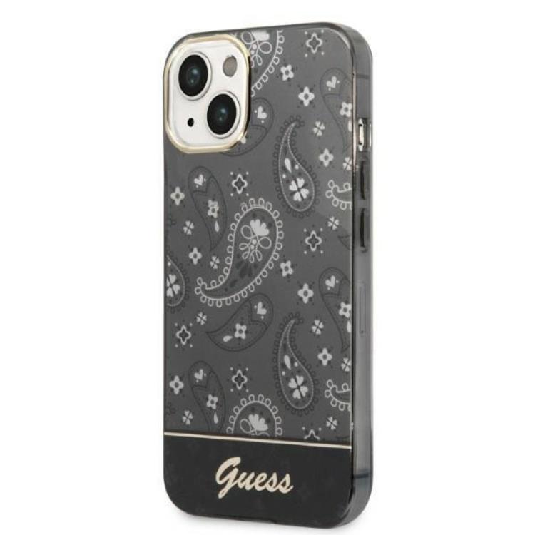 Guess GUESS iPhone 14 Plus Skal Bandana Paisley - Svart