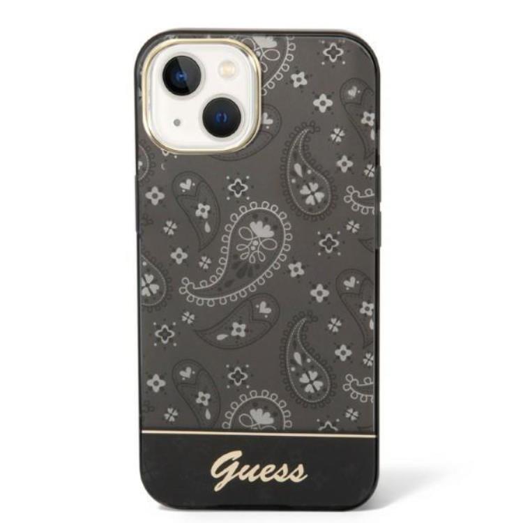 Guess GUESS iPhone 14 Plus Skal Bandana Paisley - Svart