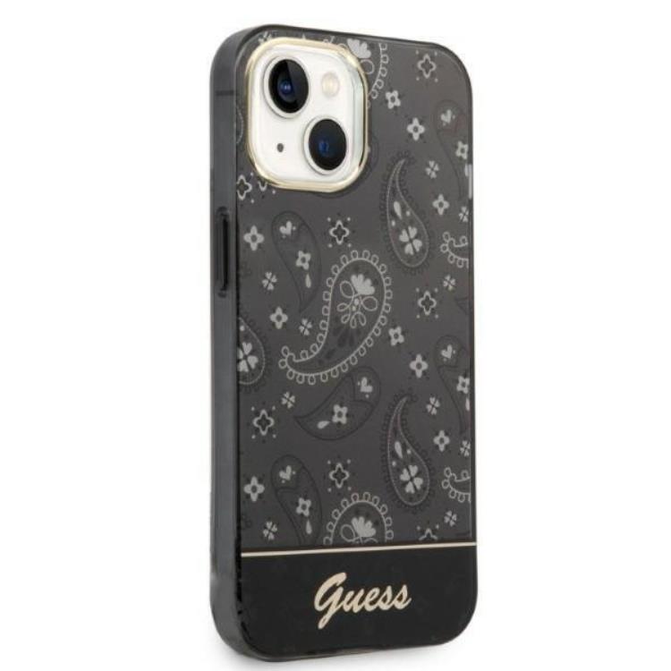 Guess GUESS iPhone 14 Plus Skal Bandana Paisley - Svart