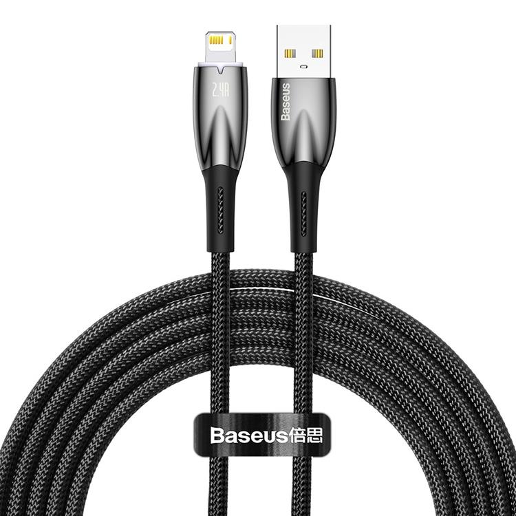 BASEUS Baseus USB-A till Lightning kabel 2.4 A 2m - Svart