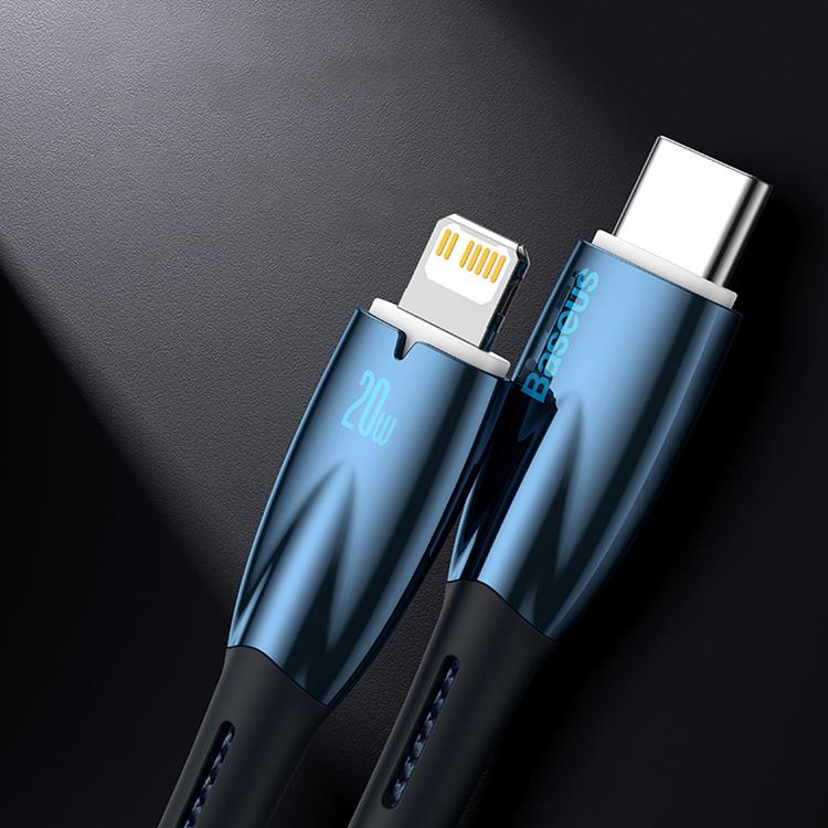 BASEUS Baseus USB-C till Lightning kabel 20W 2m - Svart