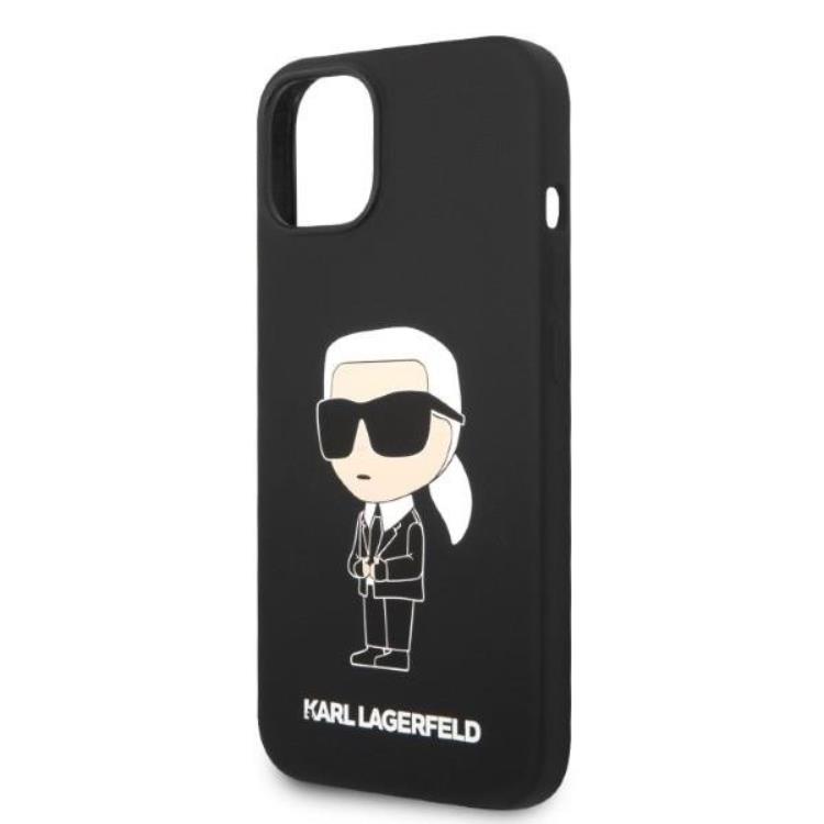 KARL LAGERFELD Karl Lagerfeld iPhone 14 Plus Skal Magsafe Ikonik Silicone - Svart