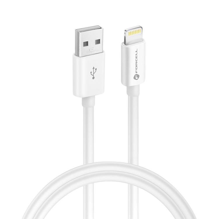 OEM Forcell USB-A till Lightning kabel 30W 1m - Vit