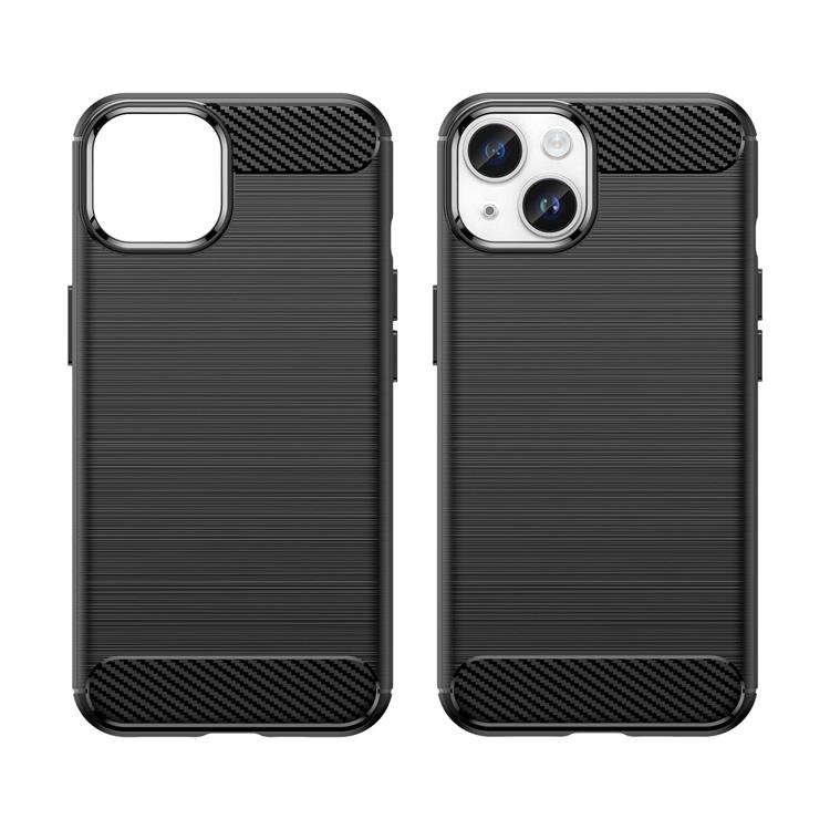 OEM iPhone 14 Plus Skal Carbon Flexible Gel - Svart