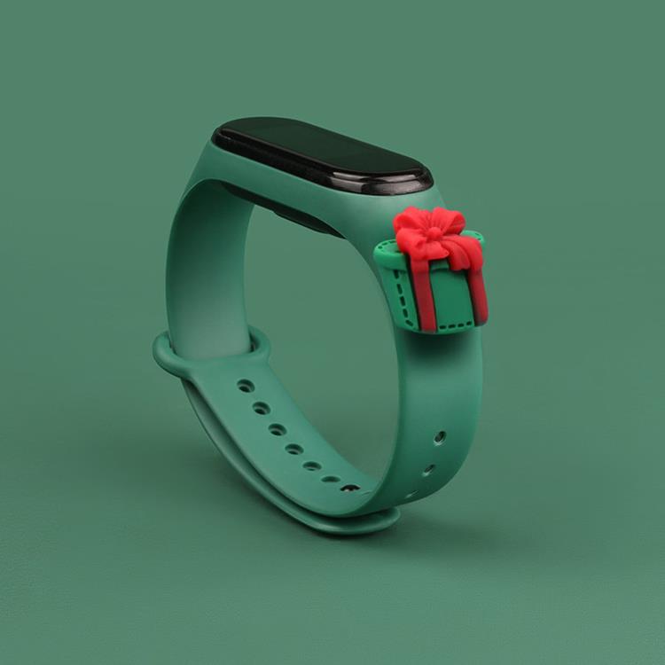 OEM Xiaomi Mi Band 4/3 Armband Xmas Gift Silicone - Grön