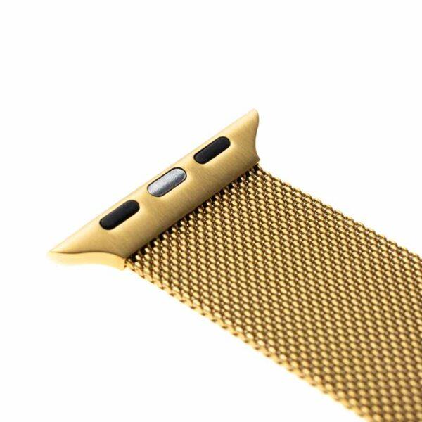 FIXED Fixed Apple Watch (42/44/45/49mm) Armband Mesh - Guld