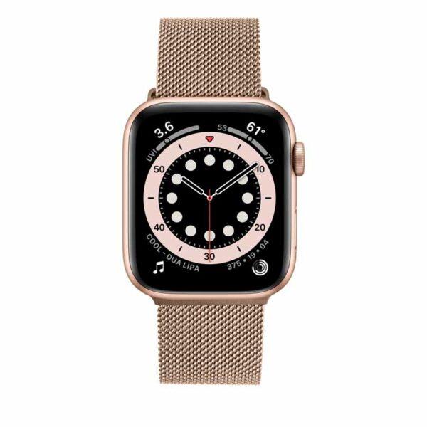 FIXED Fixed Apple Watch 6/7/8 (38/40/41mm) Armband Mesh - Roséguld