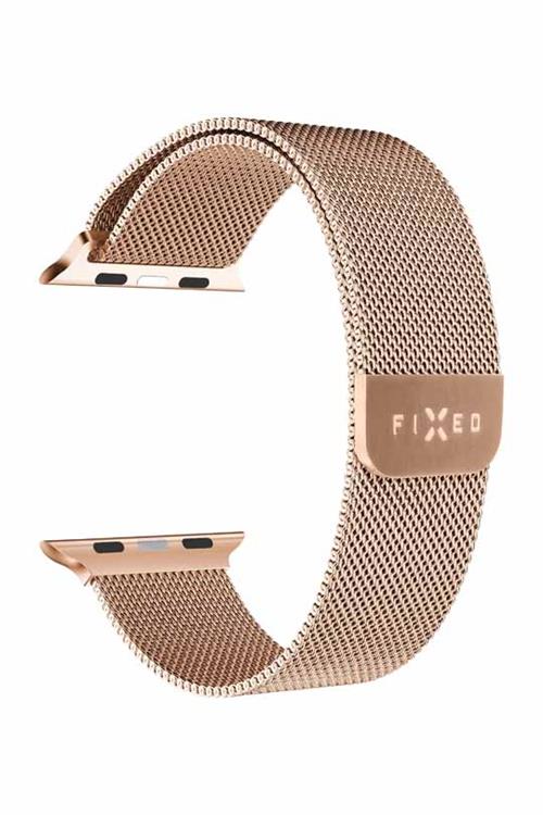 FIXED Fixed Apple Watch 6/7/8 (38/40/41mm) Armband Mesh - Roséguld