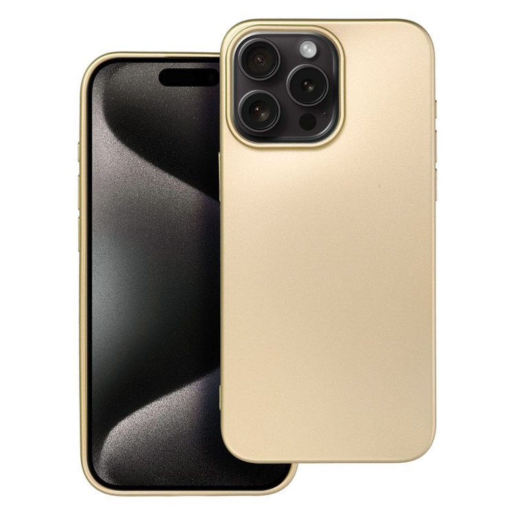 OEM Mobilskal till iPhone 15 Pro Metallic - Guld