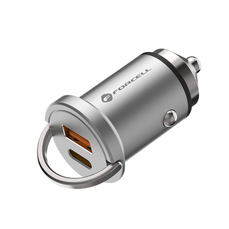 Forcell Forcell Billaddare USB-A/USB-C F-Energy 65W - Silver