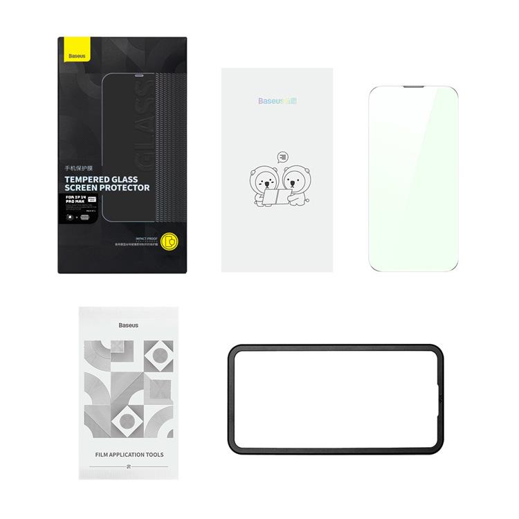 BASEUS Baseus iPhone 14 Pro Härdat Glas Skärmskydd