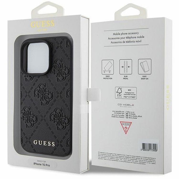 Guess Guess Mobilskal till iPhone 15 Pro Max Quilted Classic - Svart