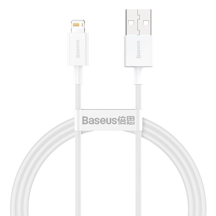 BASEUS Baseus USB-A till Lightning kabel 1m Superior - Vit