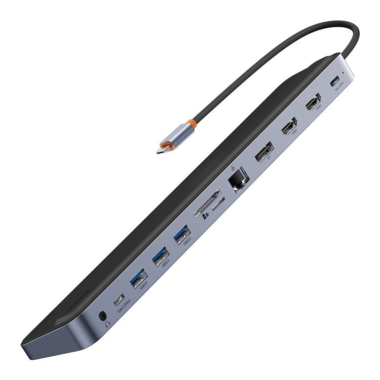 BASEUS Baseus USB Hub 12in1 EliteJoy Gen2 - Grå