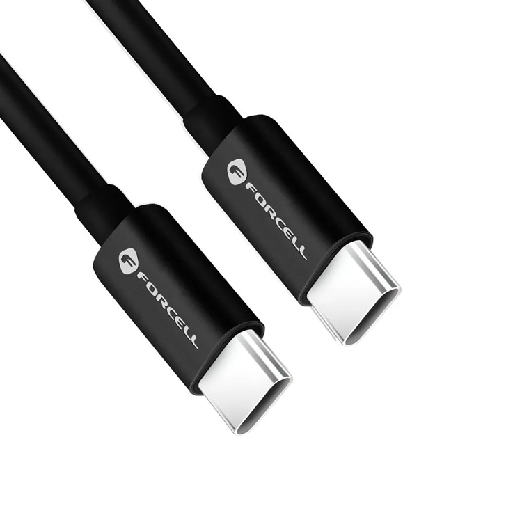Forcell Forcell USB-C Till USB-C Kabel 1.5m - Svart