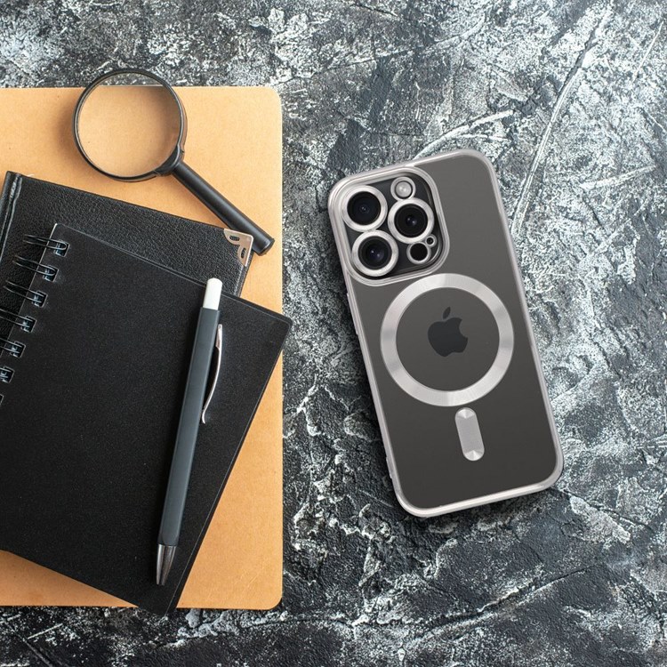 OEM Mobilskal till iPhone 15 Pro Max Magsafe Electro - Titanium