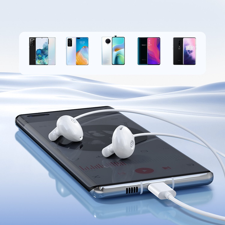 Joyroom Joyroom In-Ear Hörlurar USB-C - Vit