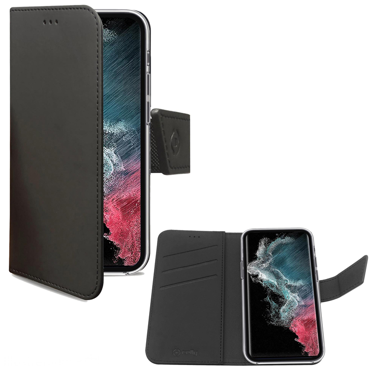 Celly Celly Galaxy S24 Plus Plånboksfodral Wally - Svart