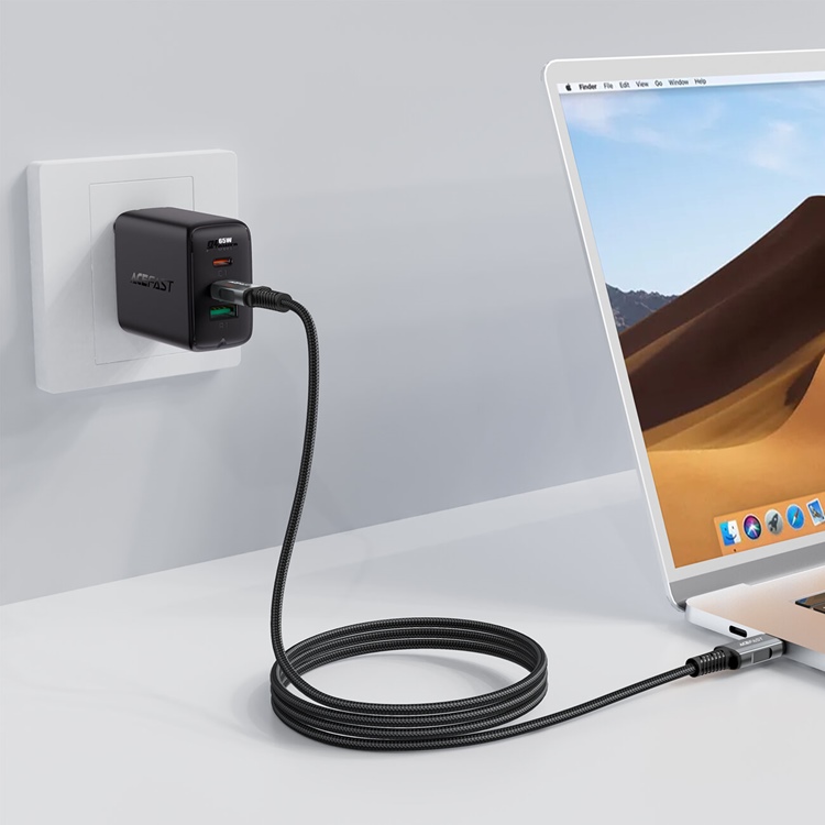 Acefast Acefast USB-C till USB-C kabel 1m PD240W - Svart