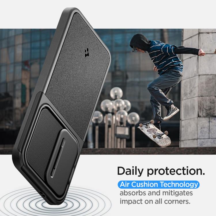 Spigen Spigen Mobilskal till Galaxy S24 Optik Armor - Svart