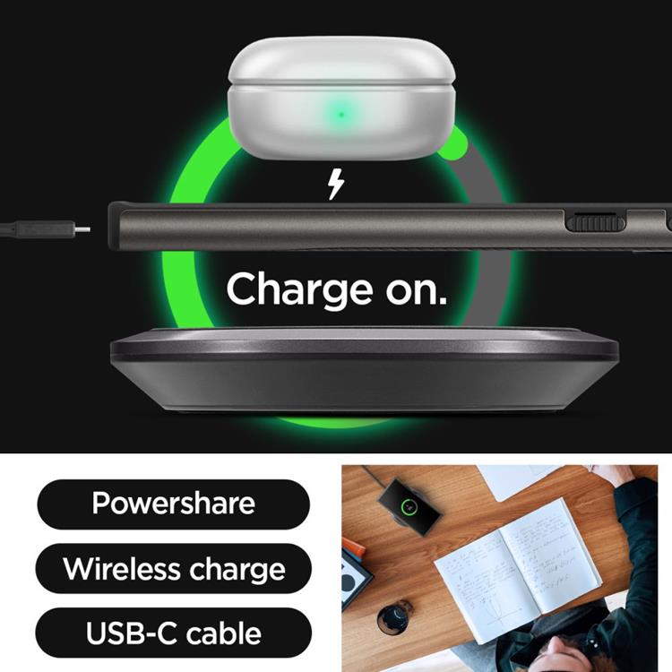 Spigen Spigen Mobilskal till Galaxy S24 Ultra Neo Hybrid - Gunmetal