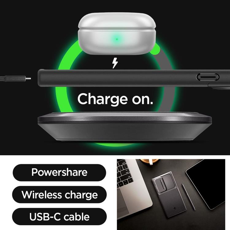 Spigen Spigen Mobilskal till Galaxy S24 Ultra Optik Armor - Svart