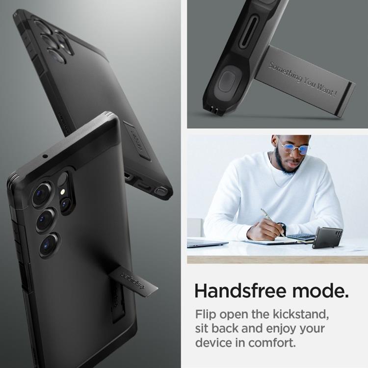 Spigen Spigen Mobilskal till Galaxy S24 Ultra Tough Armor - Svart