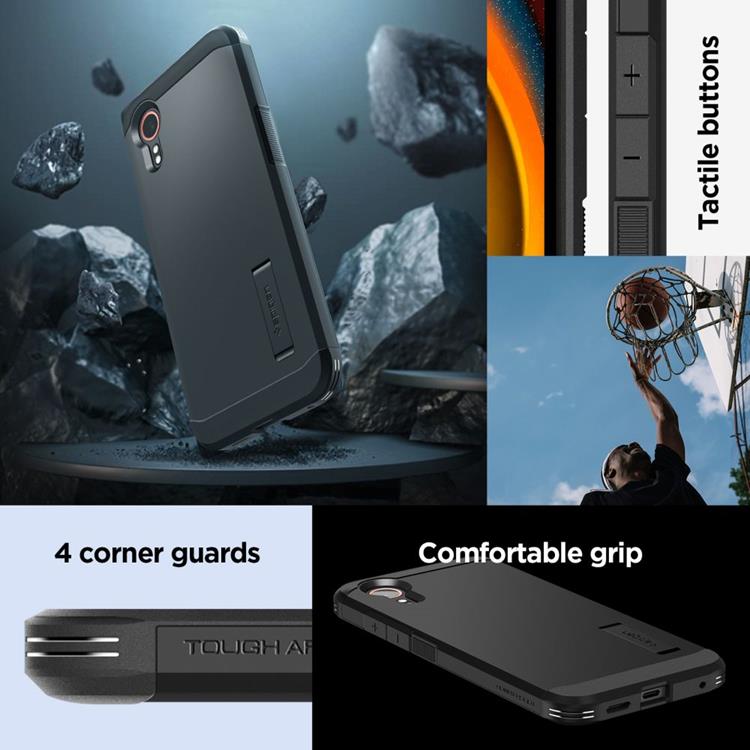 Spigen Spigen Mobilskal till Galaxy XCover 7 Tough Armor - Svart
