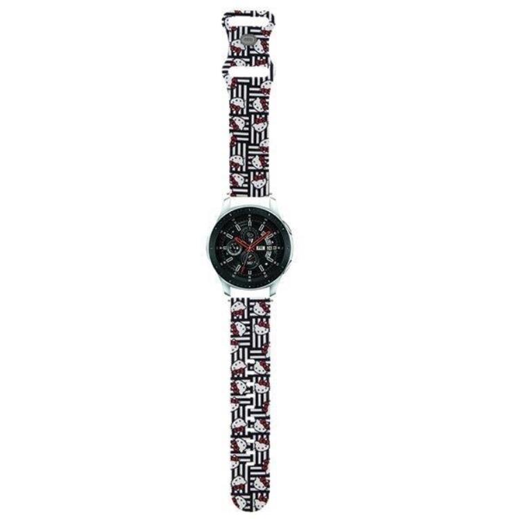 Hello Kitty Hello Kitty Galaxy Watch (22mm) Armband Heads & Stripes