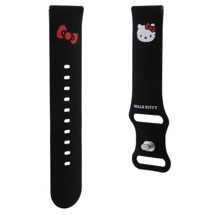 Hello Kitty Hello Kitty Galaxy Watch (22mm) Armband Kitty Head Silikon - Svart