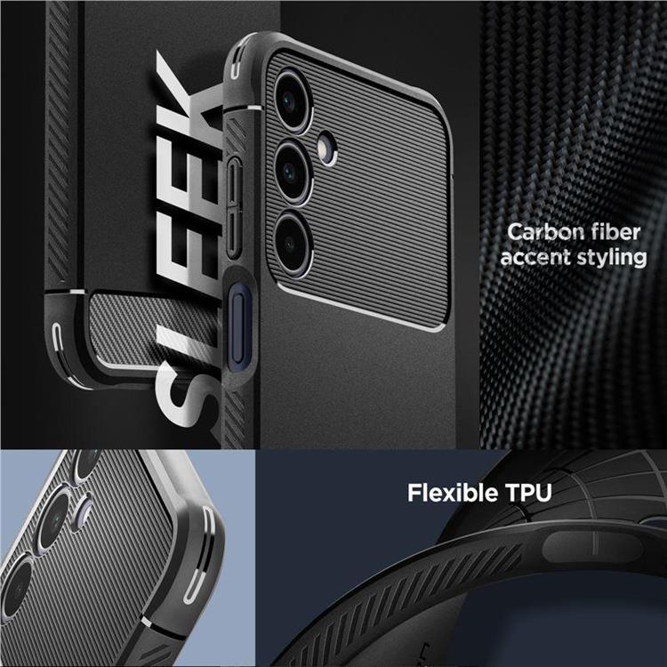 Spigen Spigen Galaxy A25 5G Mobilskal Rugged Armor - Matte Svart