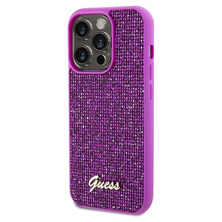 Guess Guess Mobilskal till iPhone 14 Pro Max Disco Script Metal - Lila