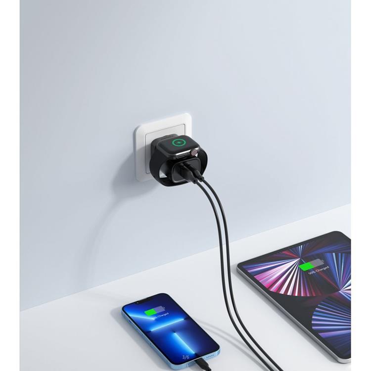 Veger Verger Väggladdare Adaptrar USB-A-USB-C - Vit