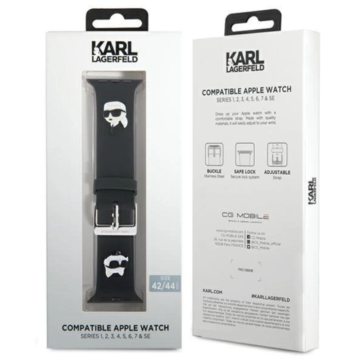 KARL LAGERFELD Karl Lagerfeld Apple Watch (42/44/45/49mm) Armband Karl&Choupette Head