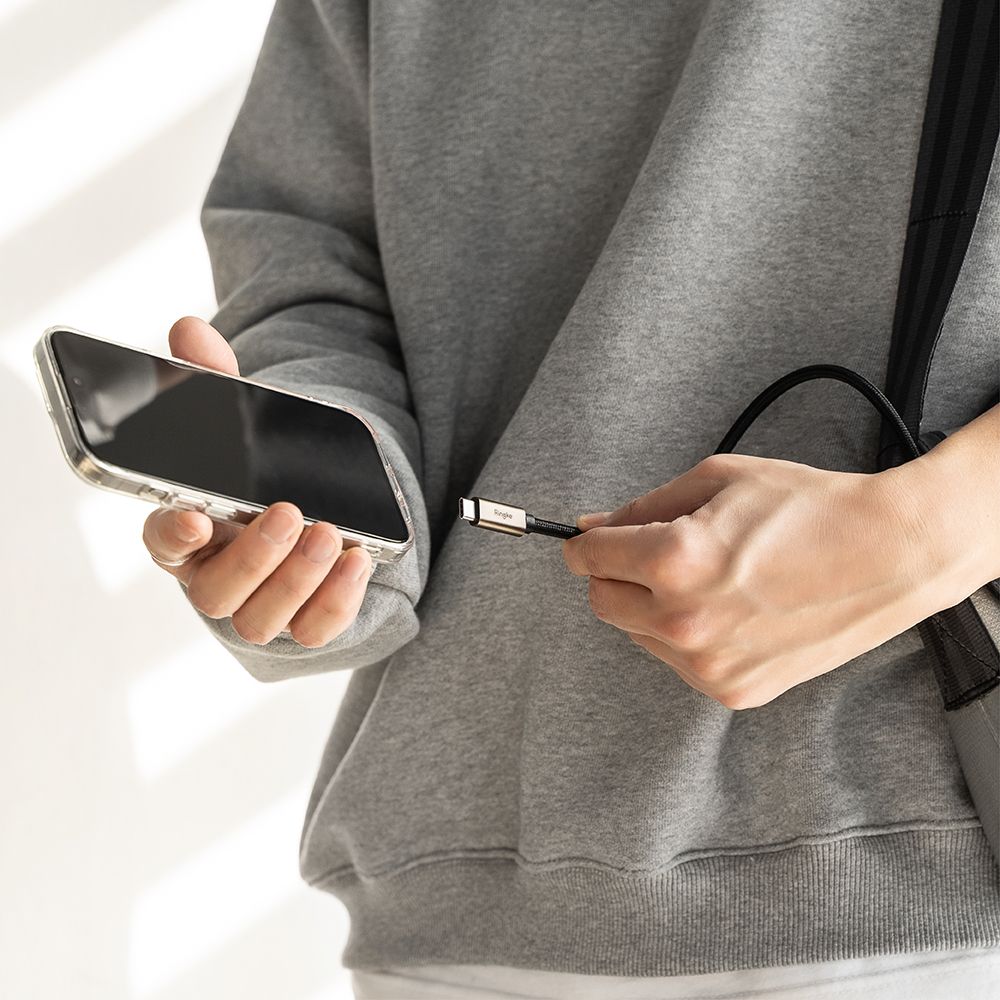 Ringke Ringke USB-C till USB-C kabel 2m - Svart