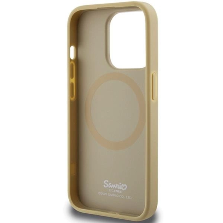 Hello Kitty Hello Kitty Mobilskal till iPhone 13 Pro/13 Magsafe Läder Kitty Head - Guld