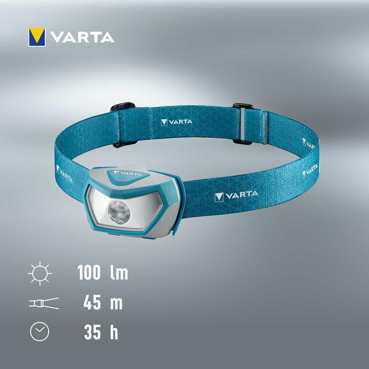 VARTA Varta Pannlampa Outdoor Sports H10 Pro - Blå