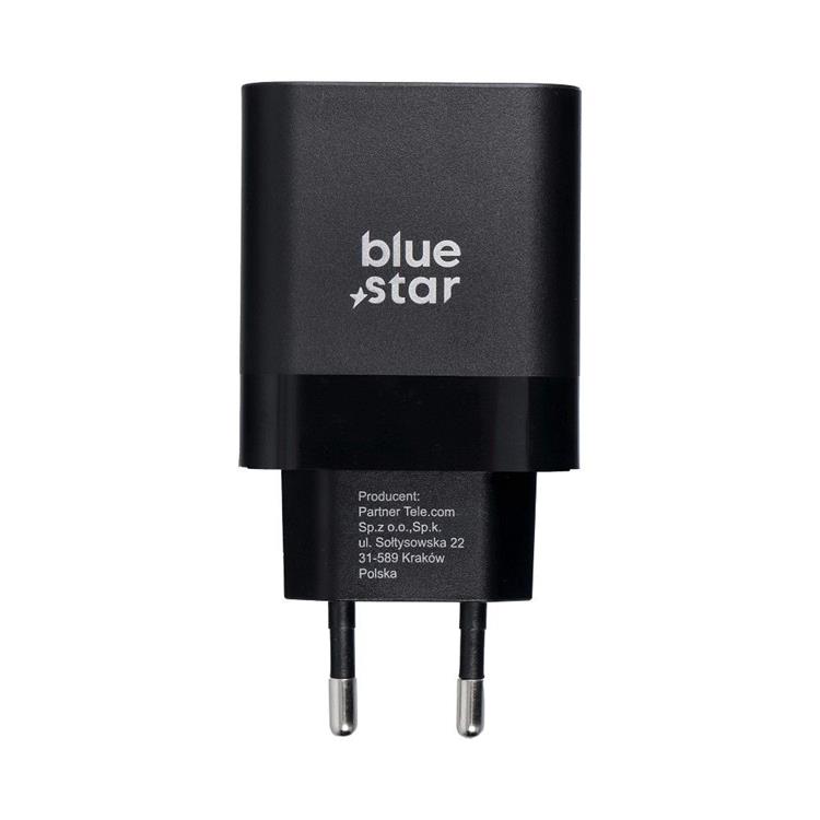 Blue Star Blue Star Supersnabb laddare 45W med USB C-uttag 3A med PD och QC 4.0