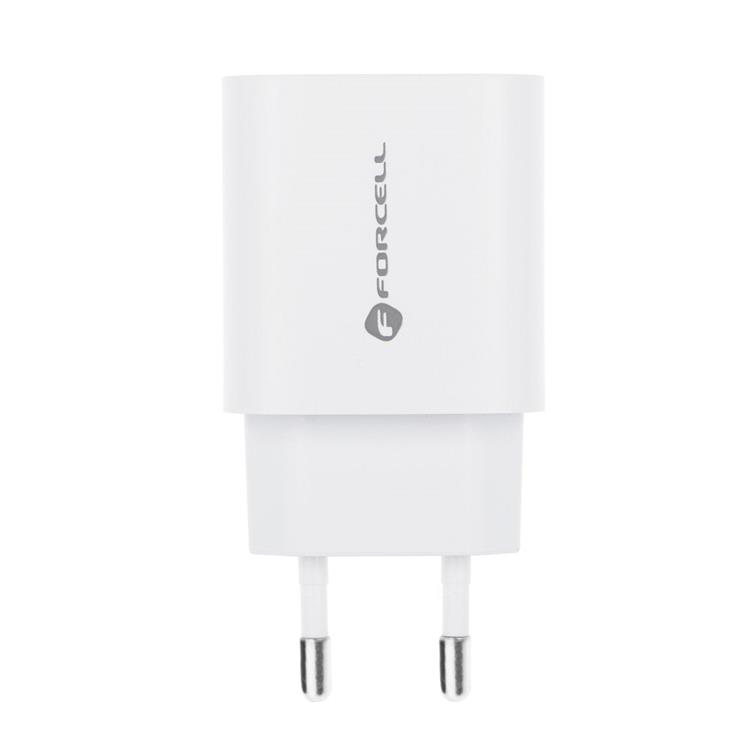 Forcell Forcell Väggladdare USB-C/USB-A 30W - Vit