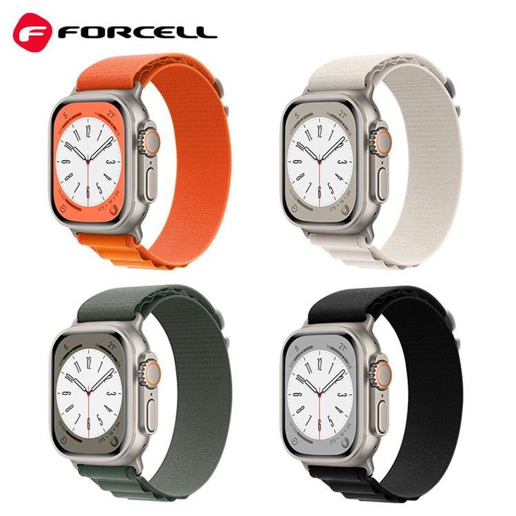 Forcell Forcell Apple Watch (38/40/41mm) Armband F-Design - Svart