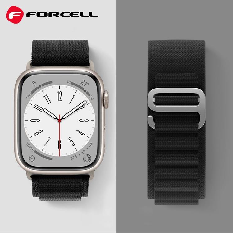 Forcell Forcell Apple Watch (38/40/41mm) Armband F-Design - Svart
