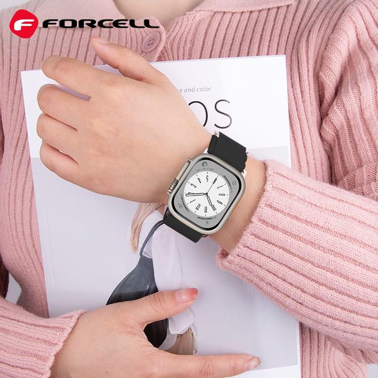 Forcell Forcell Apple Watch (38/40/41mm) Armband F-Design - Svart