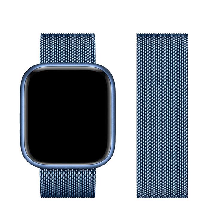 Forcell Forcell Apple Watch (42/44/45/49mm) Armband F-Design - Blå