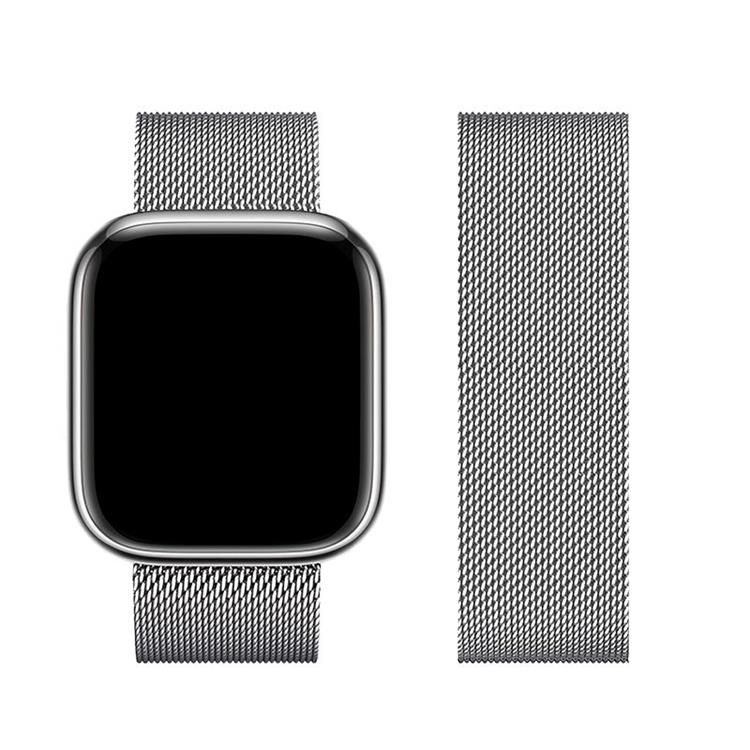 Forcell Forcell Apple Watch (38/40/41mm) Armband F-Design - Silver