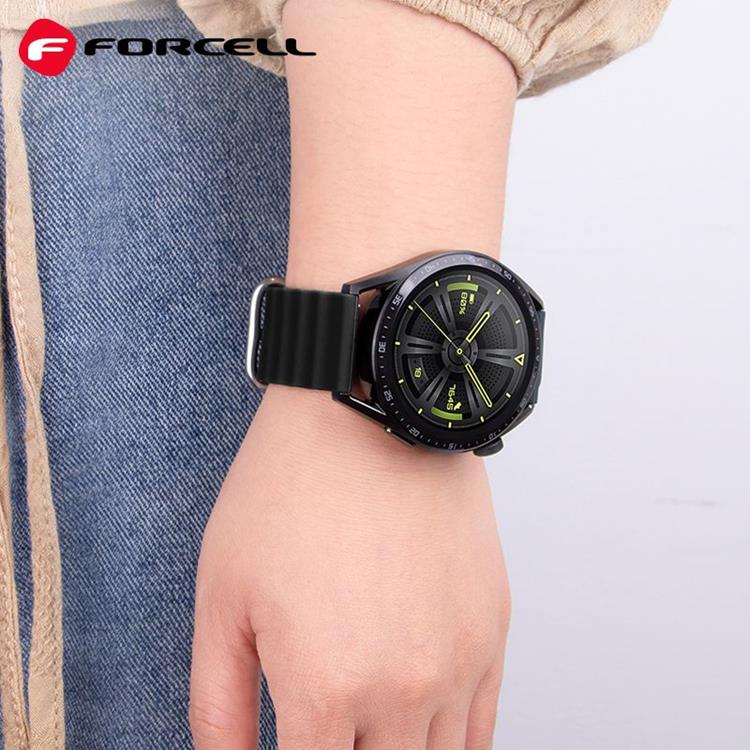 Forcell Forcell Galaxy Watch Armband (20mm) FS01 - Svart