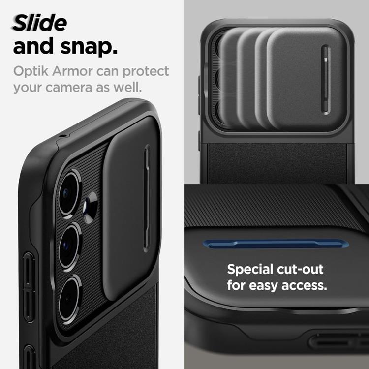 Spigen Spigen Mobilskal till Galaxy A55 5G Optik Armor - Svart