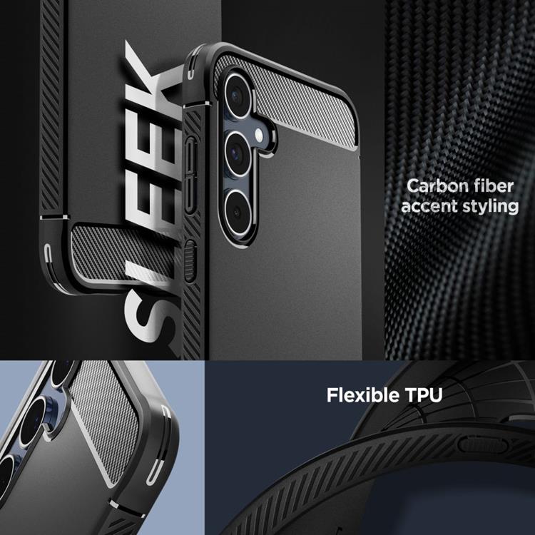 Spigen Spigen Galaxy A55 5G Mobilskal Rugged Armor - Svart
