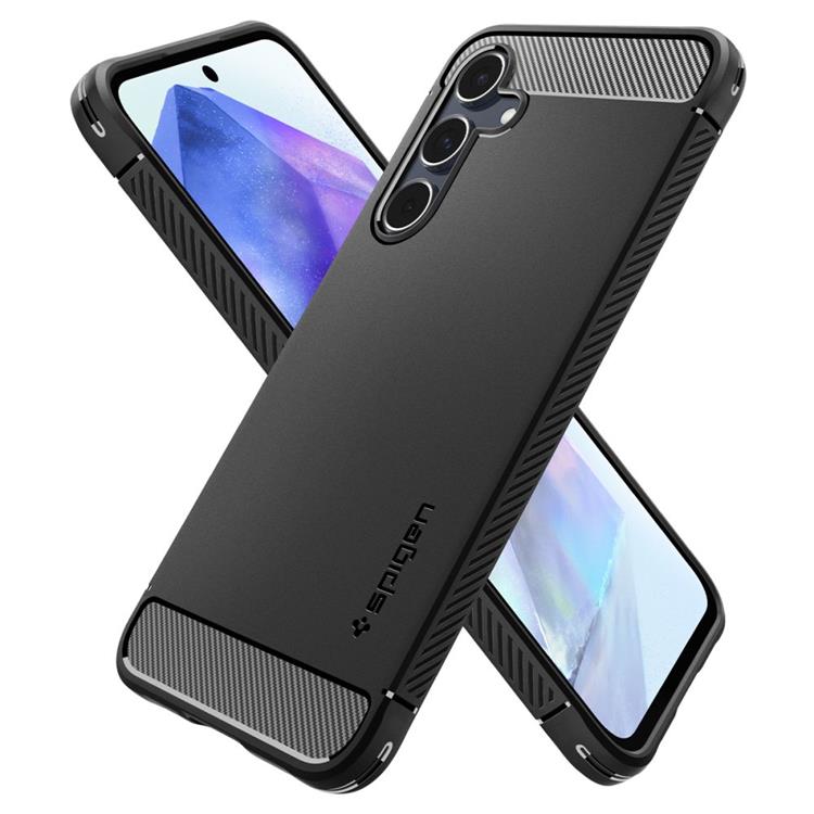 Spigen Spigen Galaxy A55 5G Mobilskal Rugged Armor - Svart