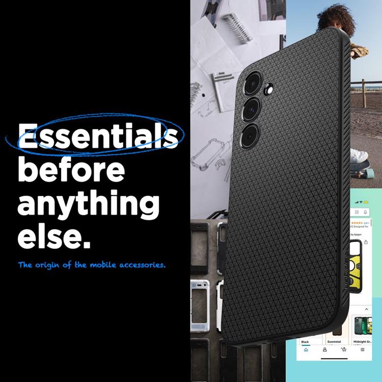 Spigen Spigen Galaxy A55 5G Mobilskal Liquid Air - Svart