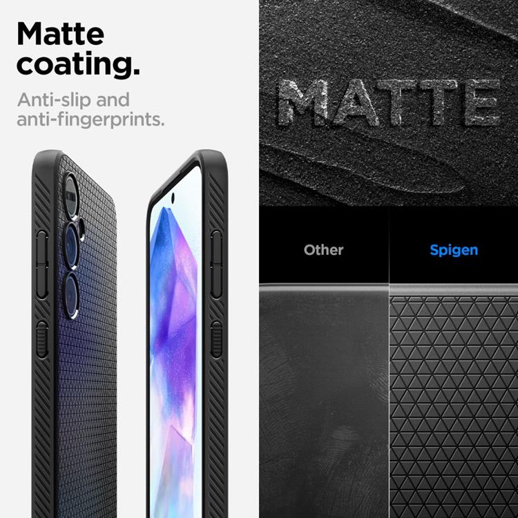 Spigen Spigen Galaxy A55 5G Mobilskal Liquid Air - Svart